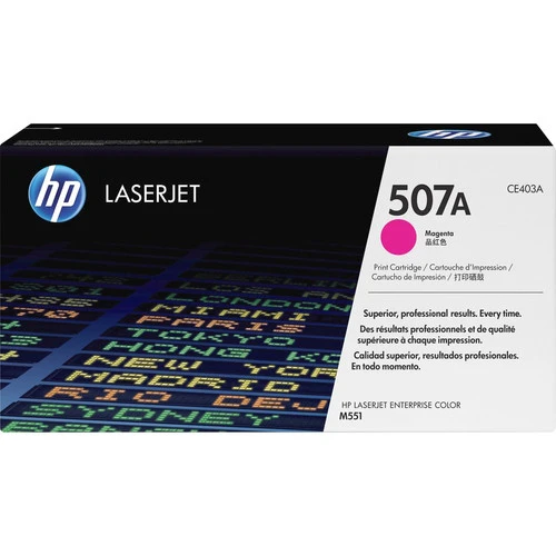 Cartouche de toner laser d'origine HP 507A (CE403A) - Paquet unique - Magenta - 1 unité CE403A
