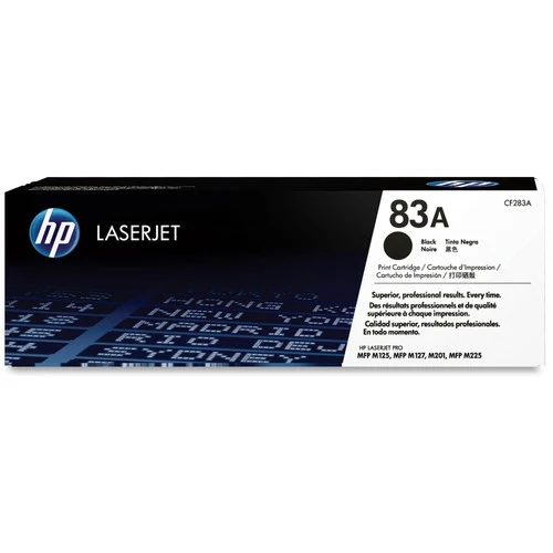 Cartouche de toner laser d'origine HP 83A (CF283A) - Paquet unique - Noir - 1 de chaque CF283A