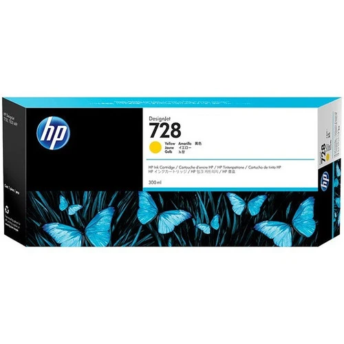 Cartouche d'encre jet d'encre HP 728 d'origine à très haut rendement - Pack jaune F9K15A