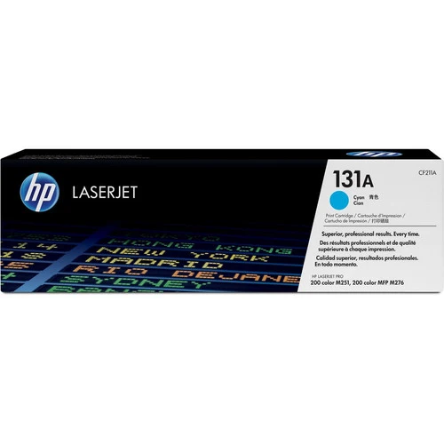 Cartouche de toner laser HP 131A (CF211A) d'origine à rendement standard - Paquet unique - Cyan - 1 de chaque CF211A