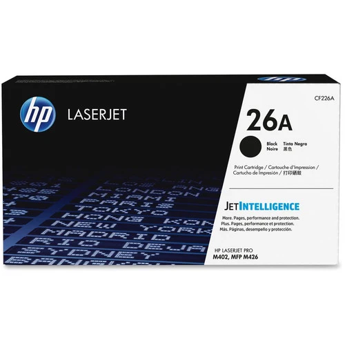 Cartouche de toner laser d'origine HP 26A - Pack noir CF226A