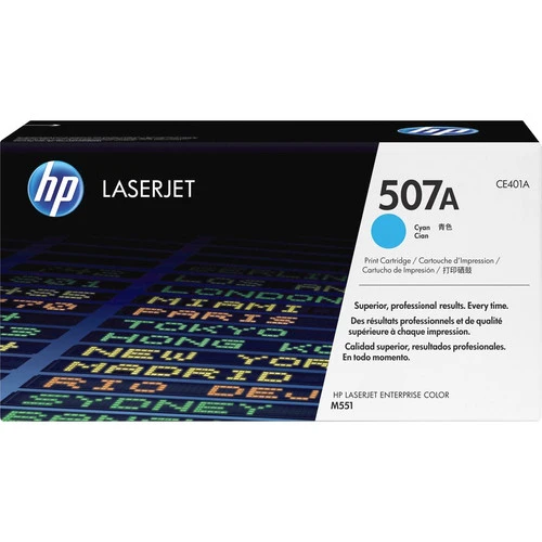 Cartouche de toner laser d'origine HP 507A (CE401A) - Paquet unique - Cyan - 1 unité CE401A