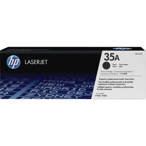 Cartouche de toner laser d'origine HP 35A - Paquet unique - Noir - 1 unité CB435A