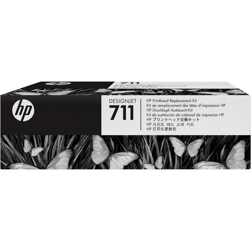 Tête d'impression à jet d'encre d'origine HP 711 - Noir pigmenté, cyan, magenta, jaune - 1/paquet C1Q10A