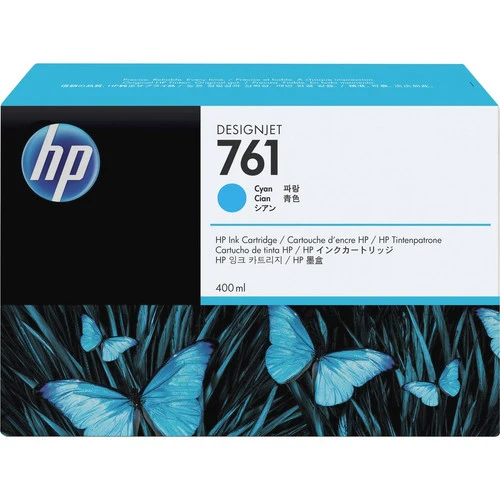 Cartouche d'encre à jet d'encre d'origine HP 761 (CM994A) - Paquet unique - Cyan - 1 unité CM994A