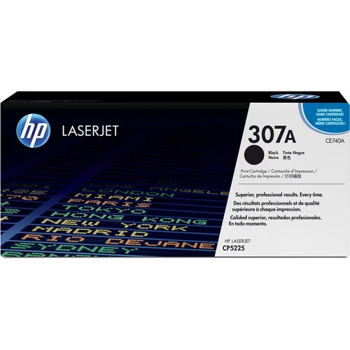 Cartouche de toner laser d'origine HP 307A (CE740A) - Paquet unique - Noir - 1 de chaque CE740A
