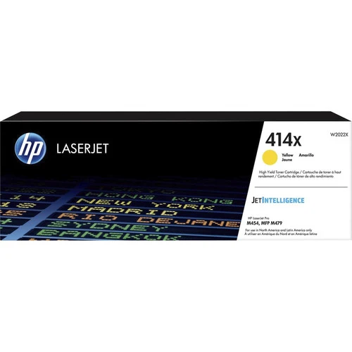 Cartouche de toner laser HP 414X (W2022X) d'origine à haut rendement - Jaune - 1 unité W2022X