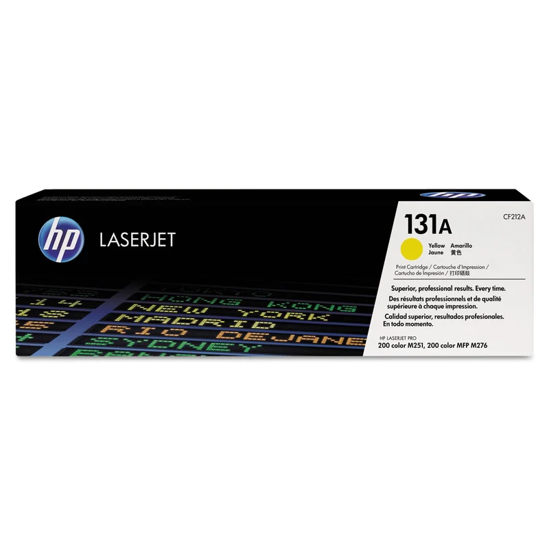Cartouche de toner laser d'origine HP 131A - Jaune - 2/paquet CF212A-2PK