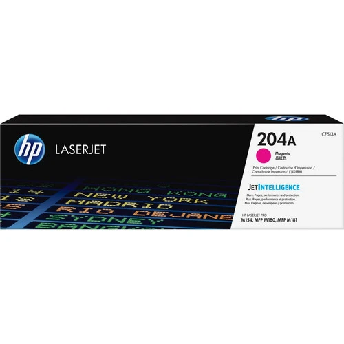 Cartouche de toner laser HP 204A (CF513A) d'origine à rendement standard - Magenta - 1 de chaque CF513A