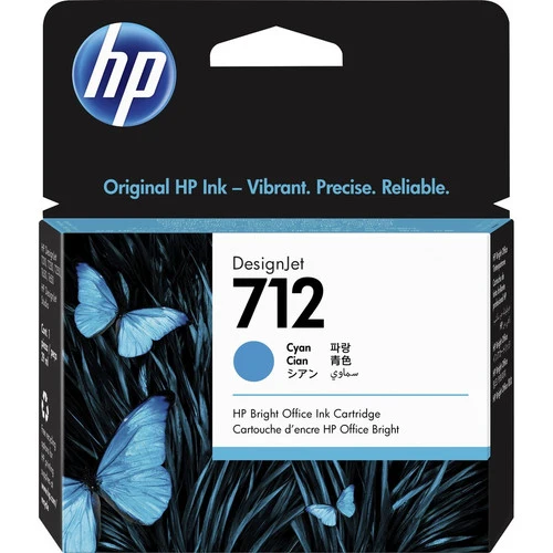 Cartouche d'encre à jet d'encre d'origine HP 712 - Cyan - 1 unité 3ED67A
