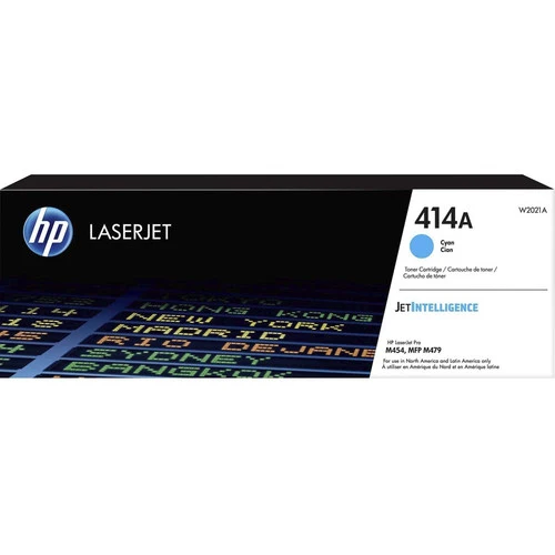 Cartouche de toner laser d'origine HP 414A (W2021A) - Cyan - 1 unité W2021A