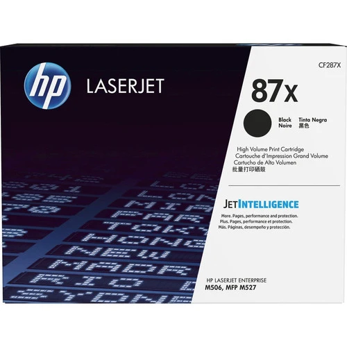 Cartouche de toner laser HP 87X (CF287X) d'origine à haut rendement - Paquet unique - Noir - 1 de chaque CF287X