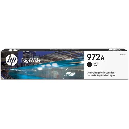 Cartouche d'encre HP 972A (F6T80AN) Page Wide d'origine - Pack individuel - Noir pigmenté - 1 unité F6T80AN