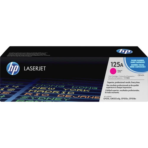 Cartouche de toner laser HP 125A (CB543A) d'origine à rendement standard - Paquet unique - Magenta - 1 unité CB543A