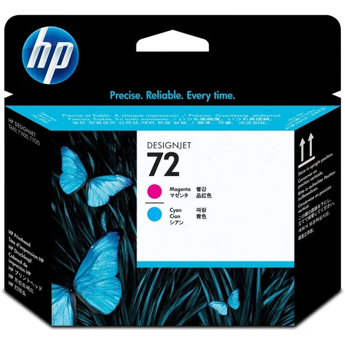 Tête d'impression à jet d'encre d'origine HP 72 (C9383A) - Pack individuel - Magenta, Cyan - 1 pièce C9383A