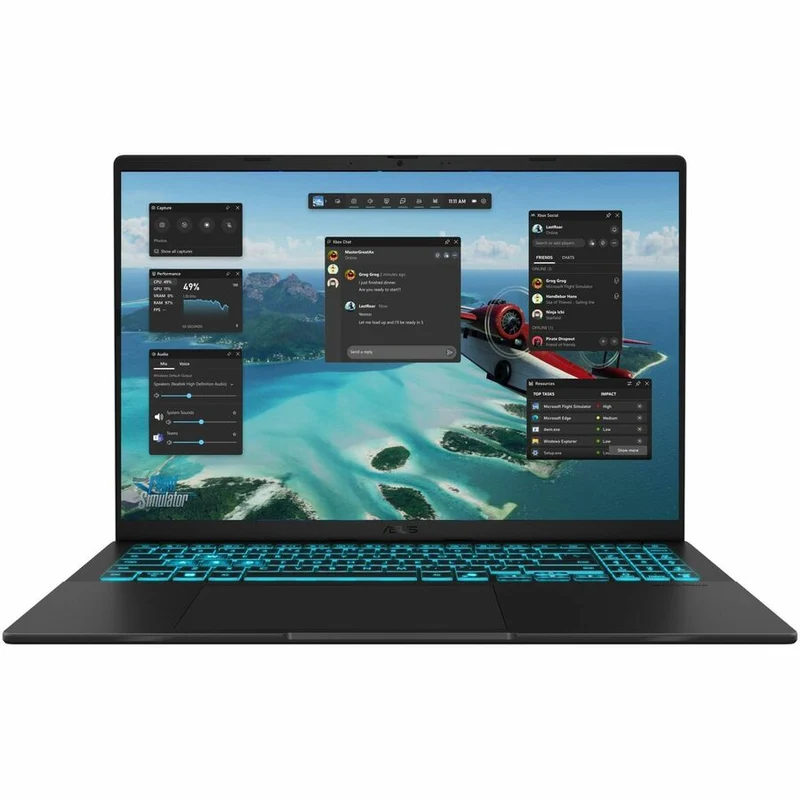 Ordinateur portable gaming Asus V16 V3607 V3607VJ-DS73-CA 16 pouces - WUXGA - Intel Core 7 240H - 16 Go - SSD 512 Go - Noir V3607VJ-DS73-CA