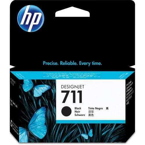 Cartouche d'encre à jet d'encre d'origine HP 711 (CZ129A) - Paquet unique - Noir - 1 unité CZ129A