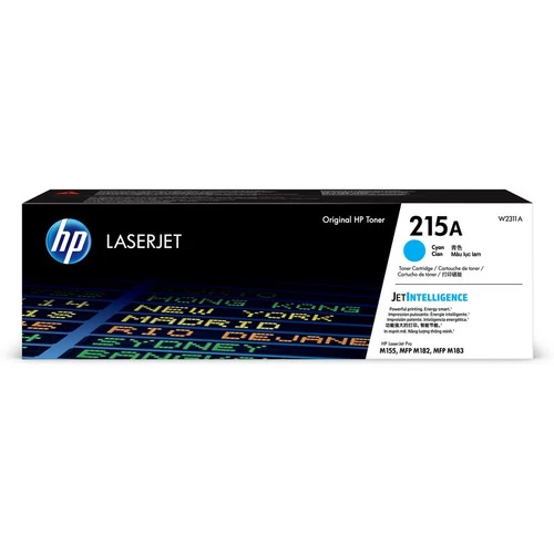 Cartouche de toner laser HP 215A d'origine à rendement standard - Paquet unique - Cyan - 1 unité W2311A