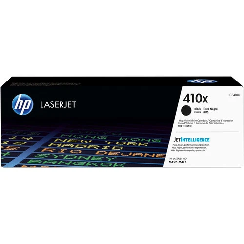 Cartouche de toner laser HP 410X d'origine à haut rendement - Pack noir CF410X