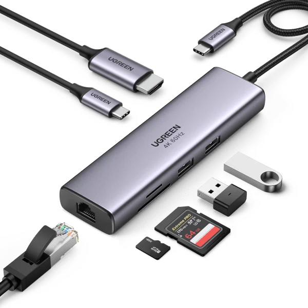 mousebows 7-in-1 USB-C Hub with 4K HDMI