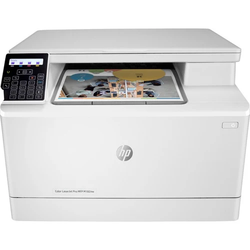 Imprimante multifonction laser couleur HP LaserJet Pro M182nw - Copieur/scanner - 17 ppm en monochrome/17 ppm en couleur - Impression 600 x 600 ppp - Impression recto verso manuelle - 30000 150 pages - 1200 feuilles - Entrée 7 55 ppp - Numérisation optique - LAN sans fil - HP ePrint - Mopria XNUMXKWXNUMXA#BGJ