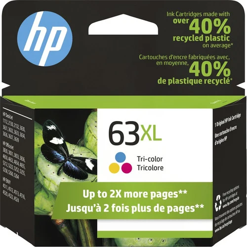 Cartouche d'encre d'origine HP 63XL - Paquet unique F6U63AN#140