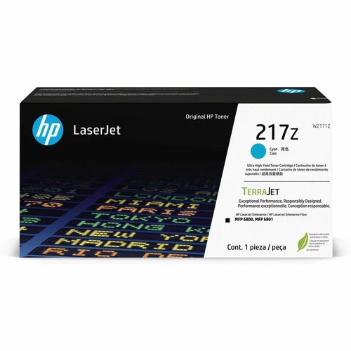 Cartouche de toner laser d'origine HP 217Z - Pack cyan W2171Z