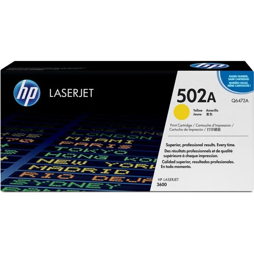 Cartouche de toner d'origine HP 502A (Q6472A) - Paquet unique Q6472A