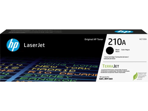 Cartouche de toner laser d'origine HP 210A - Pack noir W2100A