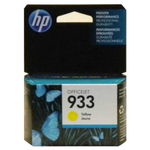 Cartouche d'encre jet d'encre HP 933 d'origine - Jaune (pack CN060AN#140)