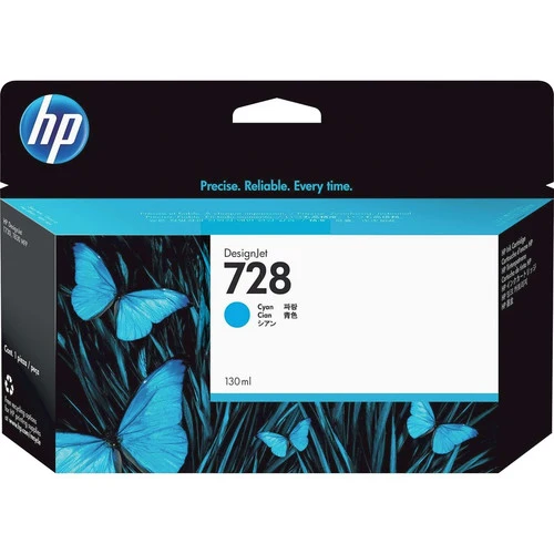 Cartouche d'encre jet d'encre d'origine HP 728 (F9J67A) - Cyan - 1 unité F9J67A