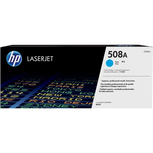 Cartouche de toner laser d'origine HP 508A (CF361A) - Paquet unique - Cyan - 1 unité CF361A