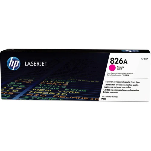 Cartouche de toner laser HP 826A (CF313A) d'origine à rendement standard - Paquet unique - Magenta - 1 de chaque CF313A