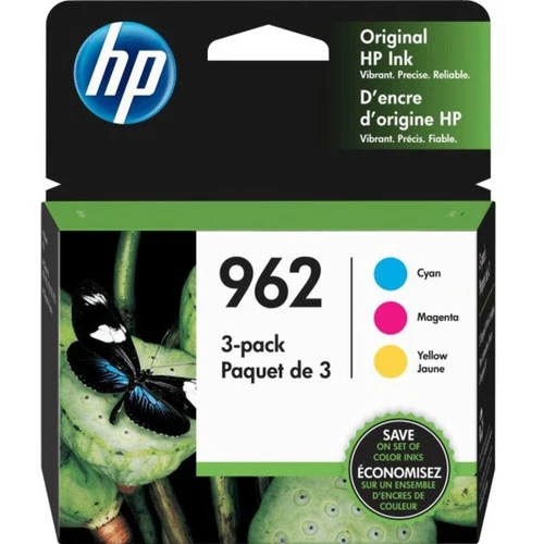 Cartouche d'encre à jet d'encre d'origine HP 962 - Pack combiné - CMJ - Lot de 3 3YP00AN#140