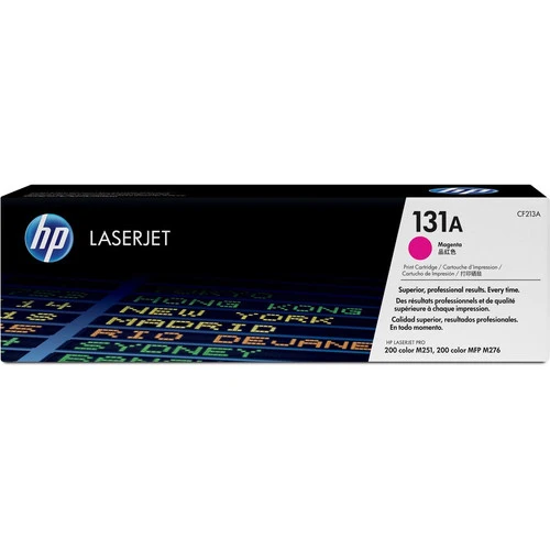 Cartouche de toner laser HP 131A (CF213A) d'origine à rendement standard - Paquet unique - Magenta - 1 de chaque CF213A