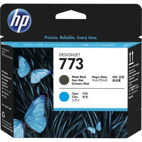 Tête d'impression laser HP 773 d'origine à rendement standard – Noir mat, cyan – 1/paquet C1Q20A