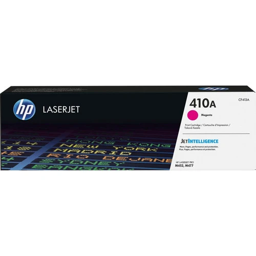 Cartouche de toner laser d'origine HP 410A - Paquet unique - Magenta - 1 unité CF413A