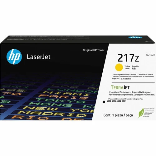 Cartouche de toner laser d'origine HP 217Z - Pack jaune W2172Z