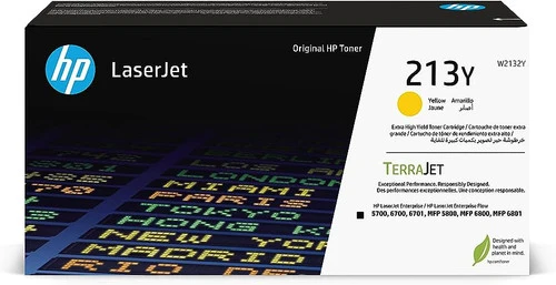 Cartouche de toner laser d'origine HP 213Y - Pack jaune W2132Y