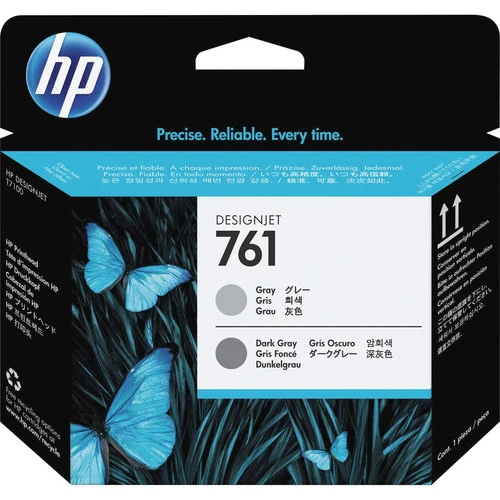Tête d'impression à jet d'encre d'origine HP 761 (CH647A) - Pack individuel - Gris, gris foncé - 1 de chaque CH647A