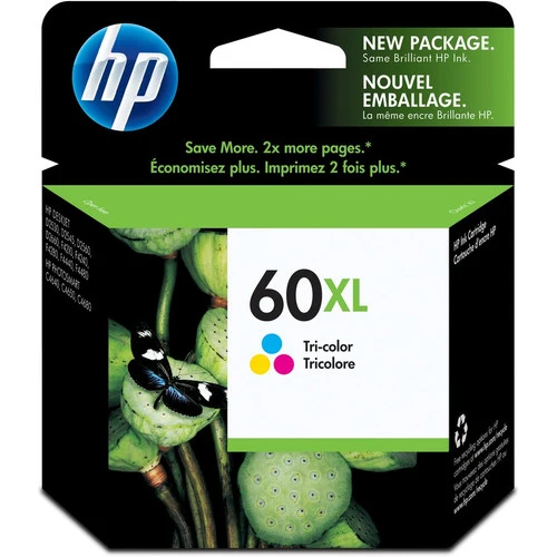 Cartouche d'encre d'origine HP 60XL - Pack individuel CC644WN#140