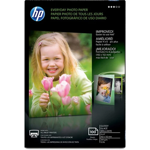 Papier photo glacé HP Everyday 4x6 CR759A