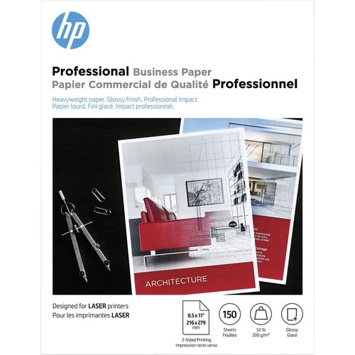 Papier brillant pour brochures HP - Blanc 4WN10A