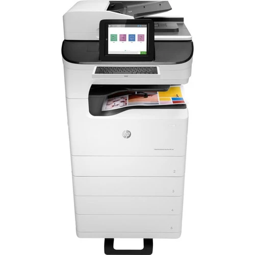Imprimante multifonction HP PageWide Enterprise 785z+ Page Wide Array - Copieur couleur/Fax/Scanner - Impression couleur 75 ppm mono/75 ppm - Impression 2400 x 1200 dpi - Impression recto verso automatique - 125000 650 pages - Entrée 600 feuilles - Numérisation optique 5 dpi - Fax couleur - Réseau local sans fil Z75G1A#BXNUMXH