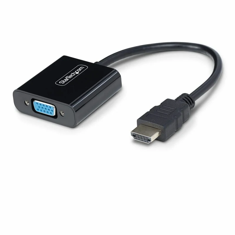 Adaptateur HDMI vers VGA StarTech.com, convertisseur vidéo actif pour ordinateur portable/de bureau, 1920 x 1080 (1080p), source HDMI vers moniteur/écran VGA HD2VGAE3