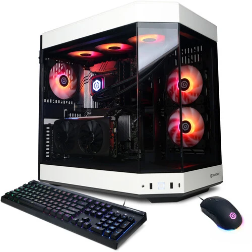 Ordinateur de bureau de jeu CyberPowerPC Gamer Supreme SLCAI8400CPG - AMD Ryzen 9 9950X - 64 Go - SSD 4 To - Moyenne tour - Blanc SLCAI8400CPG