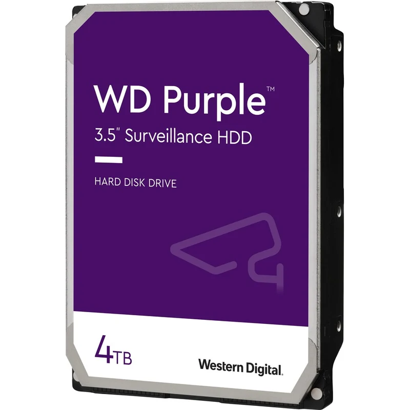 Disque dur Western Digital Purple WD42PURZ 4 To - 3.5" interne - SATA (SATA/600) - Méthode d'enregistrement magnétique conventionnel (CMR) WD42PURZ