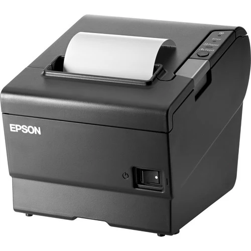 Imprimante thermique directe de bureau HP TM-88VI - Monochrome - Impression de reçus - Ethernet - USB - Oui - Série - Parallèle - Bluetooth - Avec cutter - Noir 2HV25AA