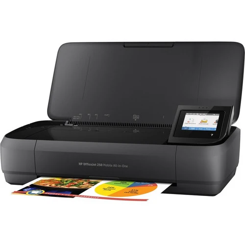 Imprimante multifonction jet d'encre sans fil HP Officejet 250 - Copieur/scanner couleur - 20 ppm en monochrome/19 ppm en couleur - Impression 4800 x 1200 - Impression recto verso manuelle - 500 pages par mois - 50 feuilles - Entrée - Scanner couleur - 600 - Numérisation optique - LAN sans fil CZ992A#B1H