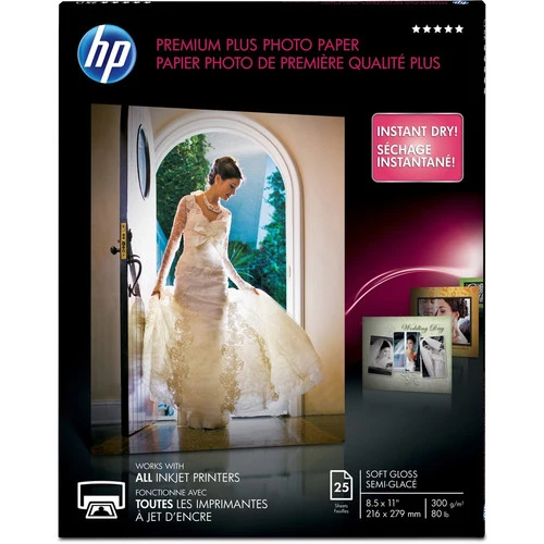 Papier photo brillant doux HP Premium Plus CR671A